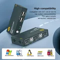 Switch KVM USB PWAY Splitter HDMI Switch tastiera e mouse HD 4K @ 30Hz 2 in 1 uscita con hub porta USB 4PC per PC MacBook Laptop