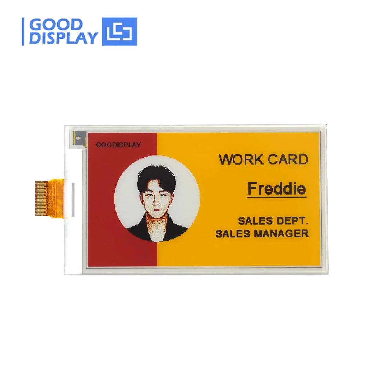 3,7'' 4-Farben Multi-Color E-Paper-Display, Schwarz, Weiß, Gelb und Rot, E-Ink-Auflösung 416x240, GDEM037F51 Image