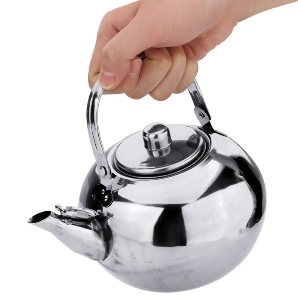 Edelstahl Wasserkocher Teekanne Mit Teesieb Filter Kaffee Wasserkocher Grün Oolong Tee Krug Home Office Tee Kaffee Werkzeuge Kochgeschirr Image