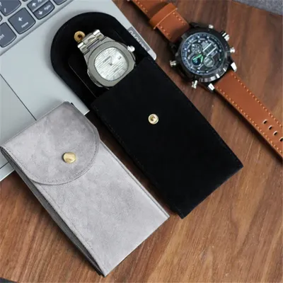 Flanell Uhr Aufbewahrung tasche tragbare Uhr Schutz tasche neue Uhren boxen Gehäuse Image