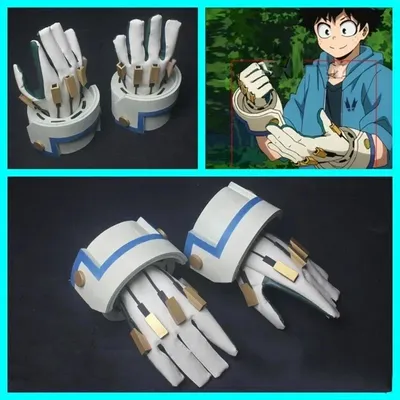 Anime mein Held Akademie Midoriya Izuku Deku Bakugou Katsuki Cosplay Handschuhe Halloween Karneval Image