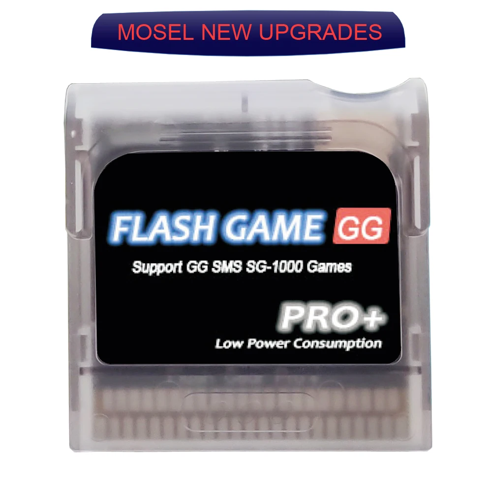 Neues Upgrade der Flash Gear-Spielkassette für die Sega Game Gear GG-Konsole. Ablehnen Sie Fehler und Crashes Image
