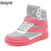 2021 frau Atmungsaktive High Top Schwarz Weiß stiefel Schuhe Frauen Casual Schuhe Plattform