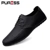 Leder Männer Schuhe Fashion Formal Männer Schuhe Mokassins Italienischen Atmungsaktiv Männlichen Fahren Schuhe Schwarz Plus Größe 38-47