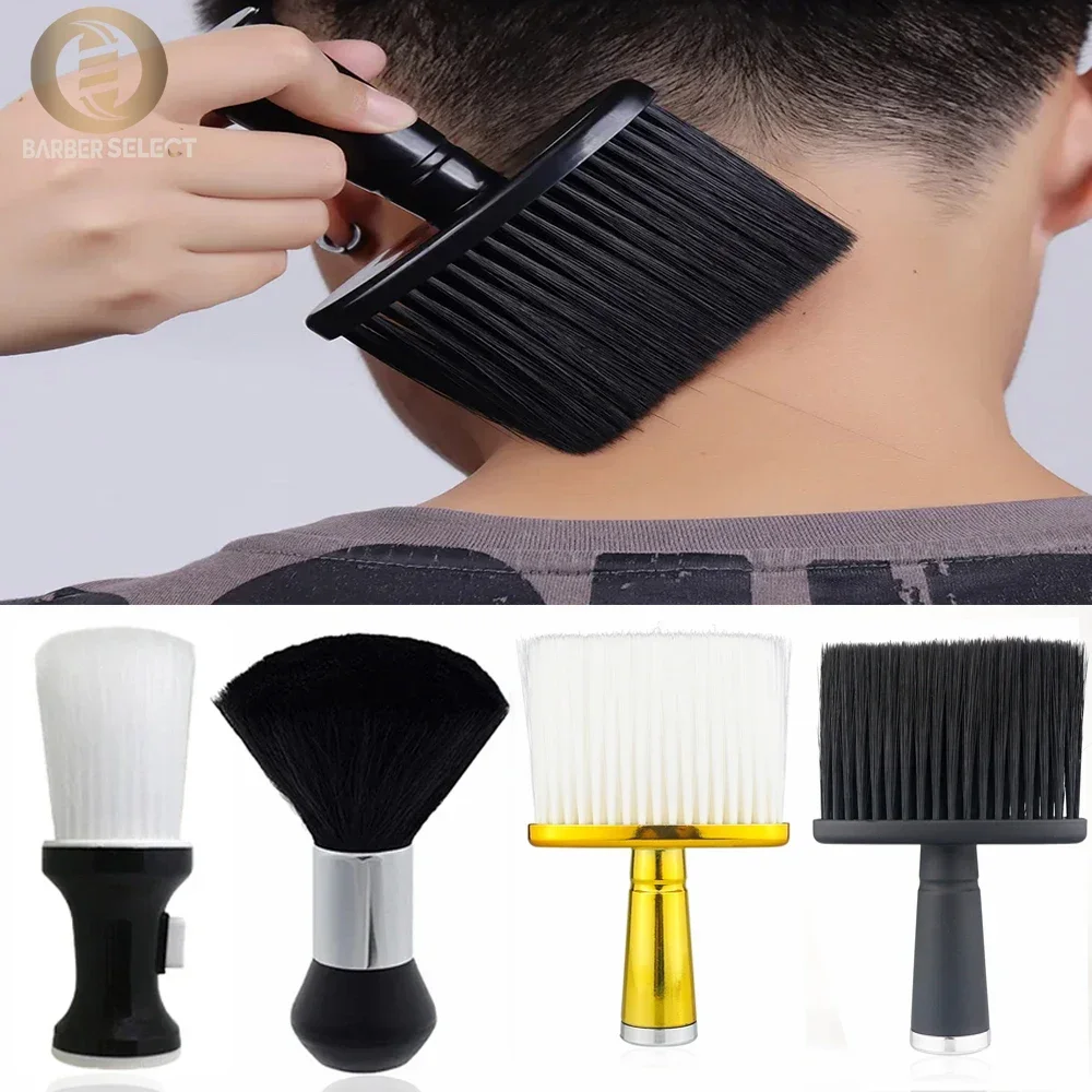 Professionelle weiche Haarbürste für Hals, Gesicht, Staubwedel, Haarschneiden, gebrochenes Haar, Reinigungsbürste für Friseursalon, Friseur-Styling-Werkzeug Image