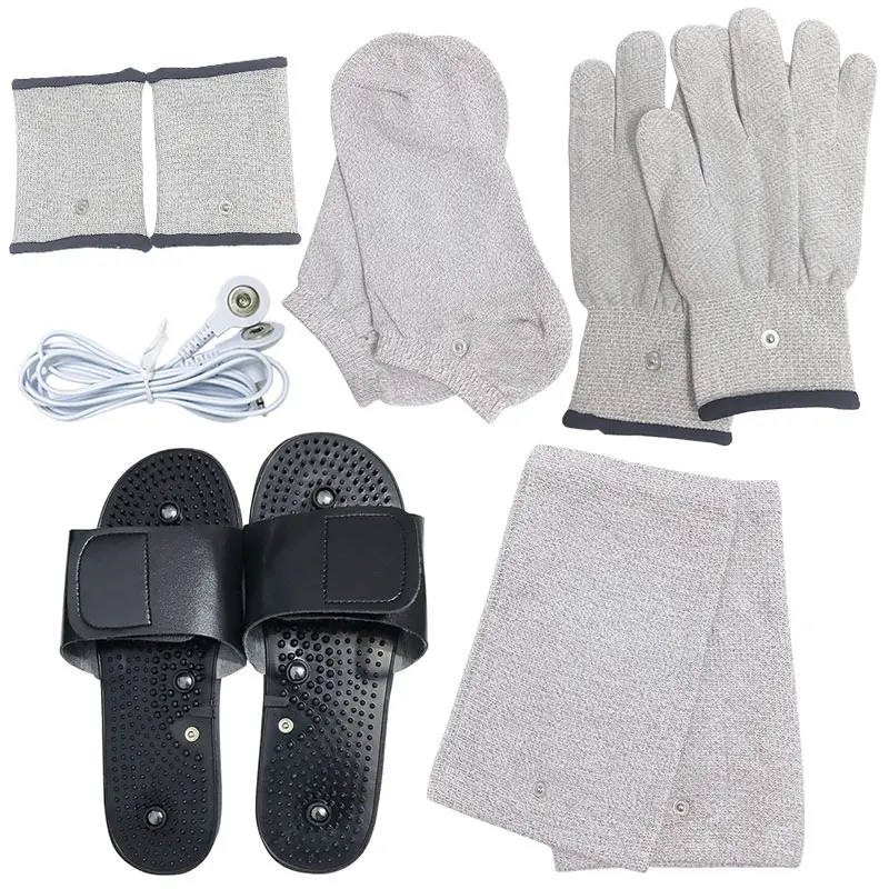 Ems Massage handschuhe für die Körper entspannung Behandlung Muskels timulator zehn physische Massage gerät Zubehör Hausschuhe Socken orthese Knie Image
