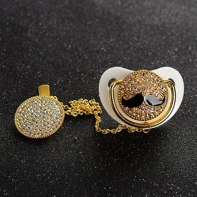 MIYOCAR BLING Schnurrbart schnuller und schnuller clip einzigartige design für baby SGS zertifikat sicher und einzigartige Image