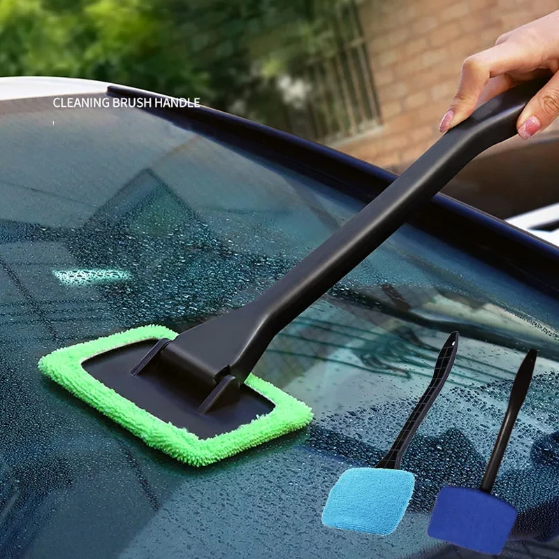 Auto Fenster Anti-beschlag Pinsel Kit Windschutzscheibe Reinigung Waschen Werkzeug Innen Auto Glas Wischer Mit Lange Griff Auto Zubehör Image