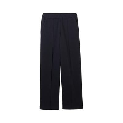 TOM TAILOR Damen Lea Straight Leg Hose, blau, Uni, Gr. 44/30 Image