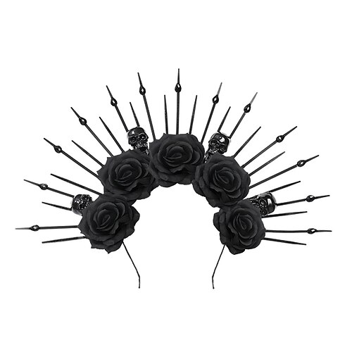 Geist Königin Geisterbraut Halloween Kostüm Stirnband Punk Gothic Gruseliges Kostüm Erwachsene Damen Halloween Karneval Einfache Halloween-Kostüme Verkleiden Image