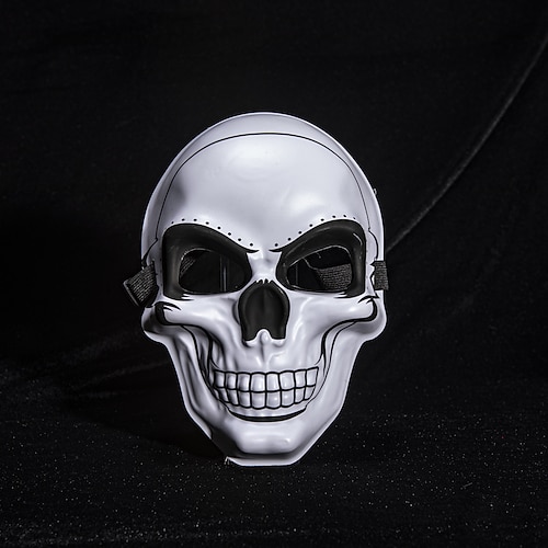 Totenkopf Geist Halloween Maske Halloween Requisiten Halloween Gruseliges Kostüm Erwachsene Herren Damen Halloween Karneval Einfache Halloween-Kostüme Verkleiden Image