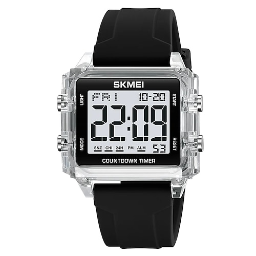 SKMEI Jugend Coole Digitale Sportuhren Geschenk für Männer Frauen Studenten 5Bar Wasserdicht Stoppuhr Countdown-Armbanduhr