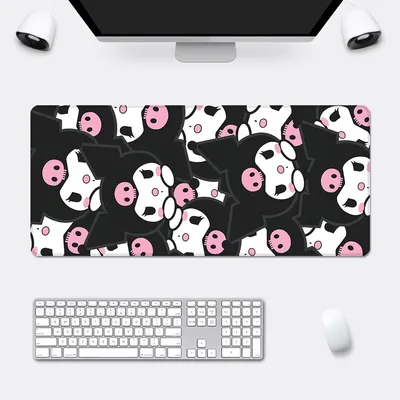 Sanrio Cute Cartoon Kuromi Mousepad HD Printing Computer Gamers Locking Edge Non-slip Mouse Pad