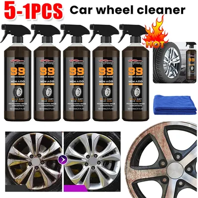 Automobile Wheel Cleaner 120ml Powerful Brake Cleaner Spray Car Wash Wheel Cleaning Spray for