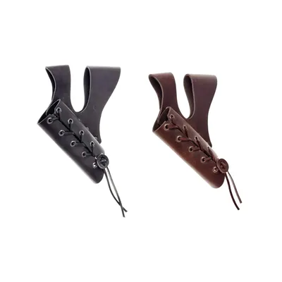 PU Leather Medieval Sword Dagger Frog Scabbard with Adjustable Rope Belt Hanger Vintage for