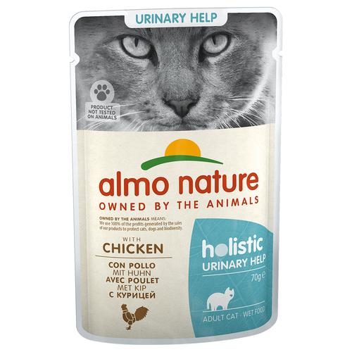 20 + 4 gratis! 24 x 70 g Almo Nature Holistic Urinary Help - Huhn