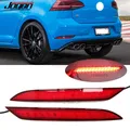 JOGON Nuovo 2 pezzi paraurti posteriore riflettore eliminare set nero lucido per Volkswagen VW Golf MK7 GOLF 7.5 R 2017 2018 2019 2020