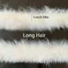 1 m weißes Nachahmungskaninchenfell-Band, weiches, flauschiges Plüschbesatz, Streifenstoff, DIY-Schuhe, Hut, Kragen, Kleidungsstück, Kantennähmaterial