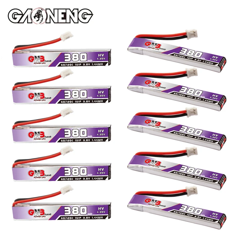 1-10Pcs GNB 1S 380mAh HV 3,8 V 60C/120C Lipo Batterie für RC FPV Tiny Drone quadcopter Hubschrauber Teile 3,8 V Akku Image