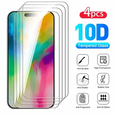 4PCS Tempered Glass Case For Apple iPhone 16 Pro Max Screen Protector Protective Glass iPhone16 Pro