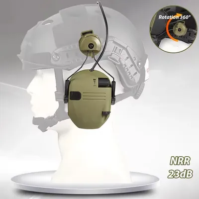 2024 Taktische Elektronische Schießen Ohrenschützer Anti-lärm Kopfhörer Sound Verstärkung Gehörschutz Helm Headset Image