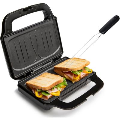 Sandwichmaker 2er Toaster mit Muschelplatte & Gabel 900Watt Image