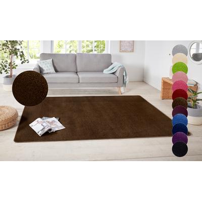 Teppich HANSE HOME "Shashi" Gr. 4, braun, B:160cm H:8,5mm L:240cm, Kunstfaser, Teppiche, Kurzflor, Unifarben, Läufer, weich, Esszimmer, Kinderzimmer, Flur Image