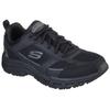 Sneaker SKECHERS "OAK CANYON-VERKETTA", Herren, Gr. 47,5, schwarz, Leder, Textil, Lederimitat, sportlich, Schuhe, mit Relaxed Fit-Ausstattung, Freizeitschuh, Halbschuh, Schnürschuh, Topseller