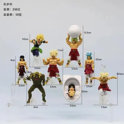 Random 1 Pcs Amine Dragon Ball Broly Total Form Super Saiyan Broly Figurine Pvc Action Figures Statue Collection Model Toy Gifts