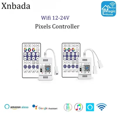 WS2811 Magic Home WiFi RGB Pixels DC12-24V LED Controller Compatible Alexa/Google Home For
