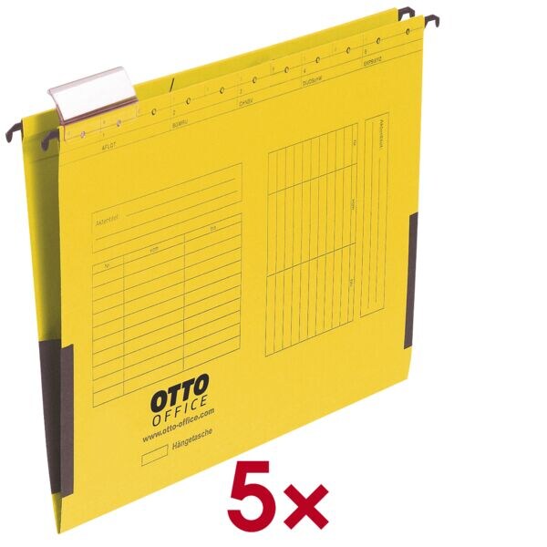 OTTO Office Budget 5er-Pack Hängetaschen gelb, 31.8x24 cm Image