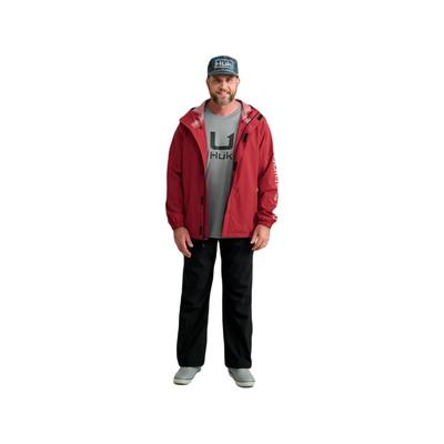 HUK Performance Fishing Storm Jacket - Men's Scarlet Blaze Extra Large H4000159-621-XL
