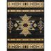 Tribes Gc Yls4004 Black 7 Ft. 10 In. X 10 Ft. 3 In. Southwest Area Rug Black Polypropylene