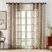 Top Finel Floral Voile Sheer Curtains 84 Inches Long for Living Room Bedroom Grommet Window Treatments Light Filtering Drapes 2 Panels (Brown 54 W x 84 L) Brown 54 x 84