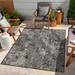 Sunshine Gc Har2011 Anthracite 7 Ft. 10 In. X 10 Ft. 3 In. Indoor Outdoor Area Rug Anthracite Polyester Polypropylene