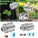 DBYLXMN under Trays T Catch Water Bubbler Sprinkler Heads 3/4 15 Thread Aluminum Diffuser Flood Nozzle With Tape Gentle Flow Metal Bubbler Sprinkler Head Gentle Garden Watering Soaker Sprinkler