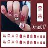 Christmas Press On Nails Short Square With Cute Snowflake Designs Red Fake Nails Christmas False Nails Full Cover Nail Tips Golden Glitter Xmas Acrylic Nails Stick On Nails For Women 24Pcs