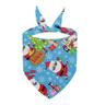 Cross-border new cross-border cotton Christmas pet triangle towel wholesale dog cat Santa Claus pet saliva towel