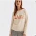 J. Crew Tops | J. Crew Beaute Crewneck Sweatshirt Rose Gold Graphic Size Medium | Color: Cream | Size: M