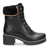 Winterstiefelette PANAMA JACK, Damen, Gr. 42, schwarz, Nappaleder, klassisch, Schuhe Schnürstiefelette Winterstiefelette, mit kuscheligem Lammfell Futter