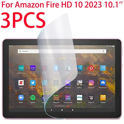 3PCS PET Soft Film Screen Protector For All-new Amazon Fire HD 10 2023 10.1 inches Tablet Protective