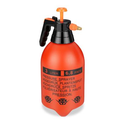 Relaxdays - Drucksprüher 3 l, einstellbare Messingdüse, Wasser & Unkrautvernichter, Sprühflasche Image