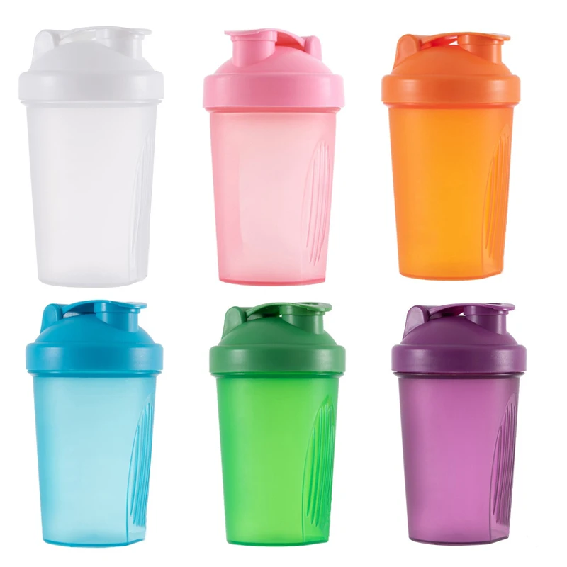 Sportwasserbecher mit Shaker-Kugeln, auslaufsichere Getränke-Shaker-Flasche, Molkenprotein-Pulver-Mischflasche, Fitness-Studio, Shaker, Getränkebecher Image