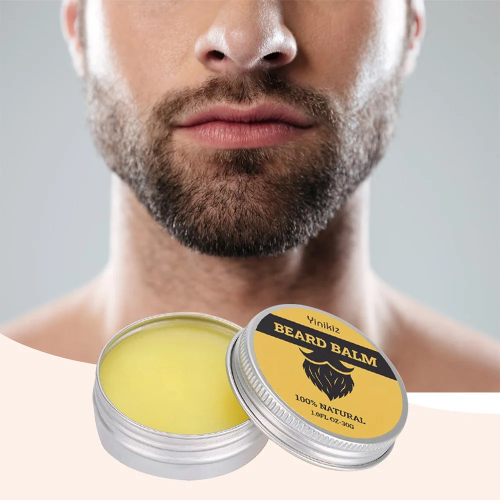 Professioneller Bartbalsam, Spülung, Öl für Männer, natürliche Bartpflege, Wachsbalsam, feuchtigkeitsspendend, schneidende Herren-Effekt, Bart-Styling Image