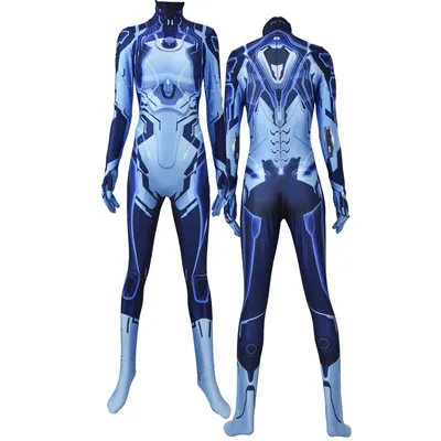 Halo Cortana Cosplay Kostüm weibliche Erwachsene Frau Mädchen Zentai Bodysuit Halloween Party Image