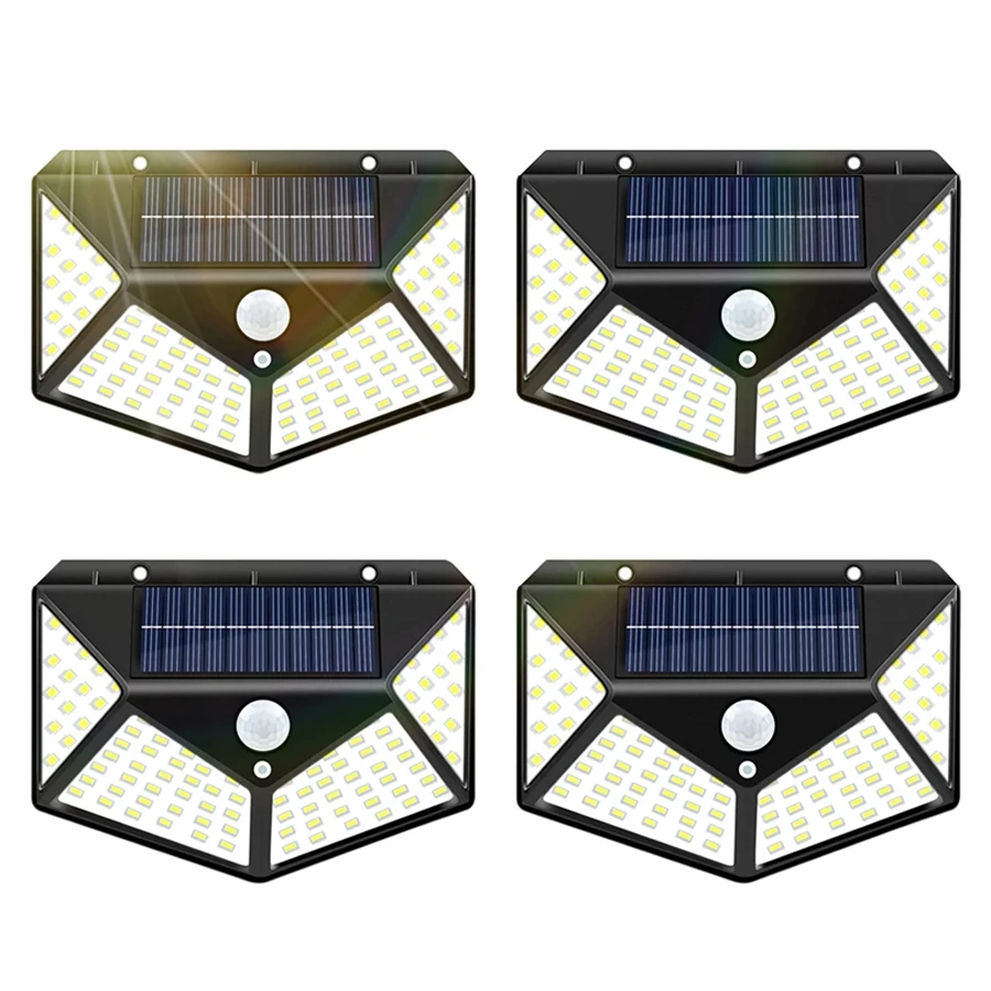 LED Solar Lichter Im Freien Wasserdichte Externe Solar Lampe Motion Sensor Garten Lichter Solar Power Sonnenlicht Hof Wall Street Licht