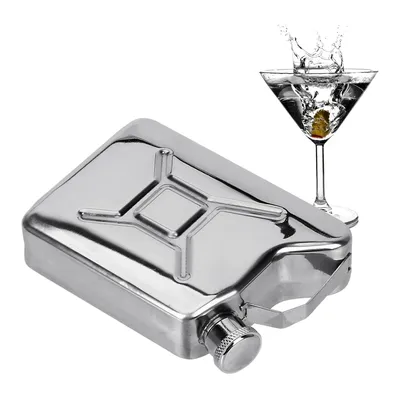5OZ Hip Flasks Whisky Vodka Bottle Kit Portable Gasoline Bucket Style Drinkware Alcohol Wine
