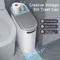 10L Bathroom Trash Can, Press Type Garbage Can with Lid, Household Creative Gap Waste Bin, Simple
