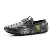 Schlangen haut gemusterte Slipper Schuhe für Männer Größe 38-48 Slip-On Komfort Herren Freizeit