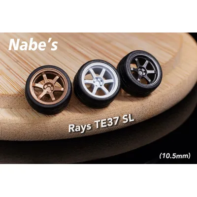 Chika 1/64 Nabes X Chika Rays TE37SL Modified wheels 10.5mm 9.7mm 8.9mm 8.5mm attitude wheels alloy